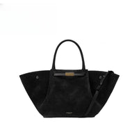 Black suede large size