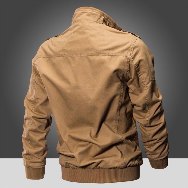 Men's Fleece-Lined Military Style Jacket