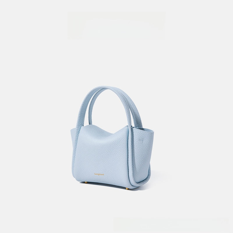 Songmont Mini Genuine Leather Bucket Bag