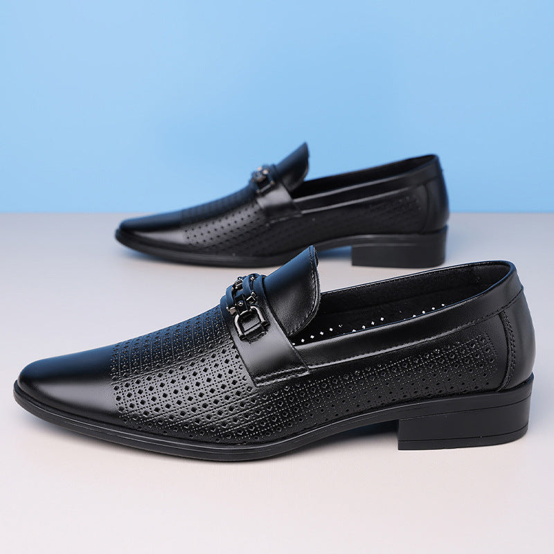 Men's Business Casual Hollow Leather Shoes