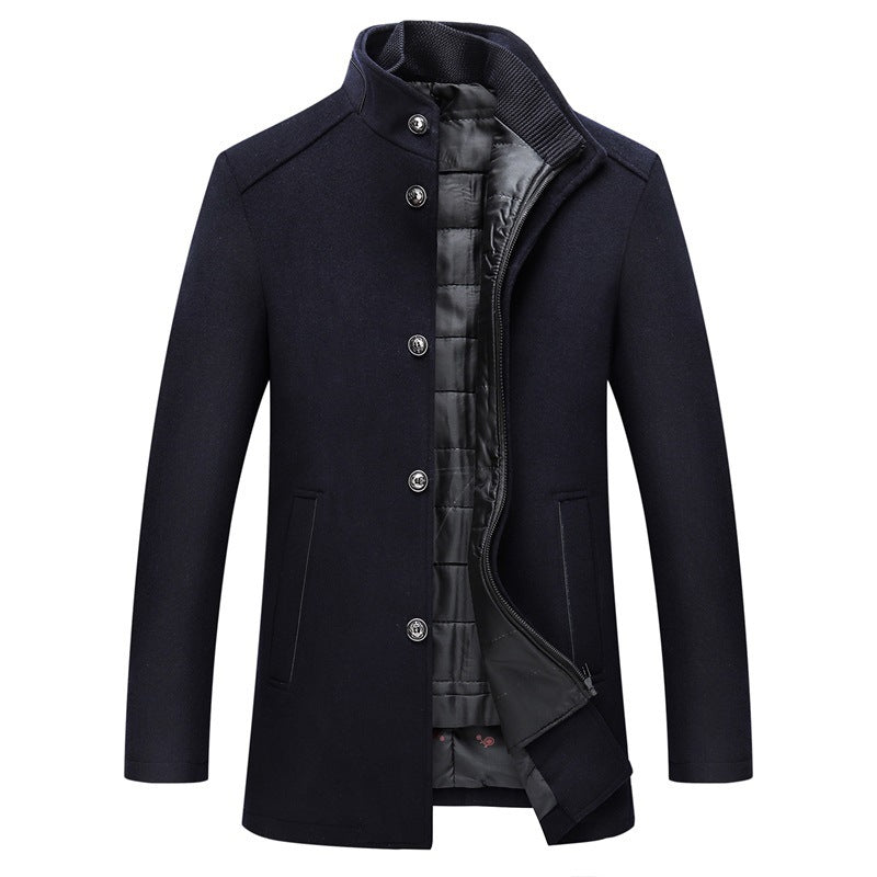 Solid-color casual men's jacket