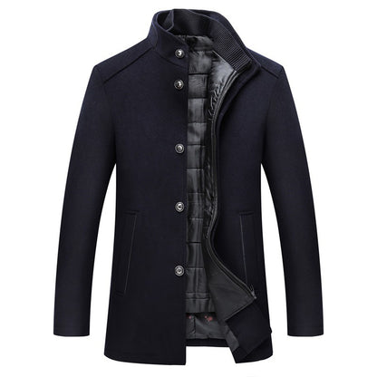 Solid-color casual men's jacket