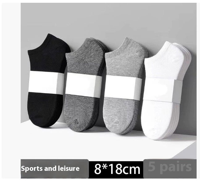 Unisex Low-Cut Solid Socks