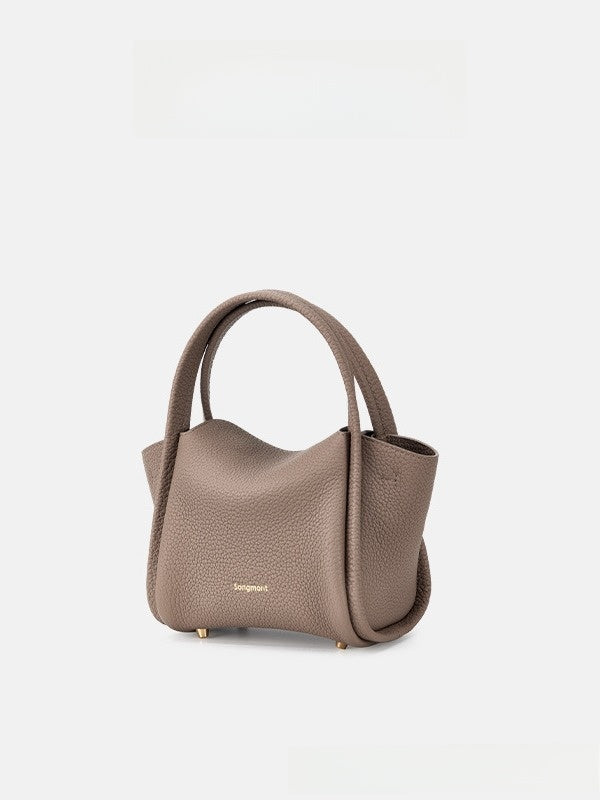 Songmont Mini Genuine Leather Bucket Bag