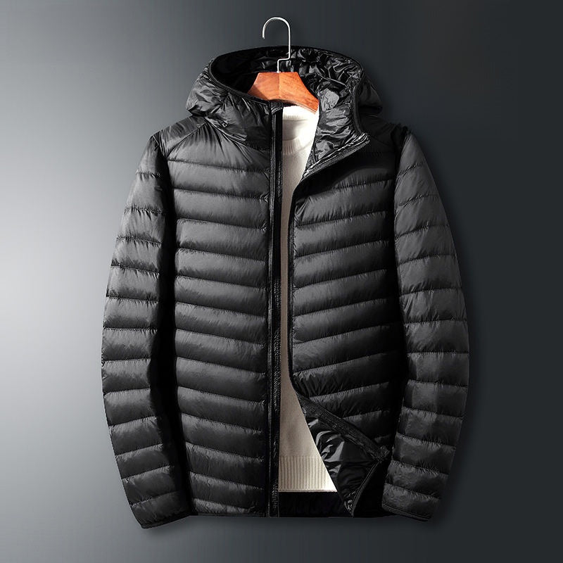 Men's Lightweight Hooded Down Jacket