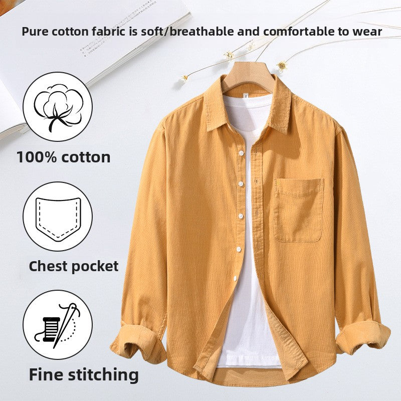 Men's Cotton Corduroy Shirt Jacket