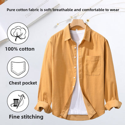 Men's Cotton Corduroy Shirt Jacket
