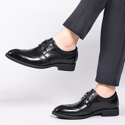 Formal leather shoes, British casual shoes for men