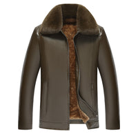 Brown fur collar