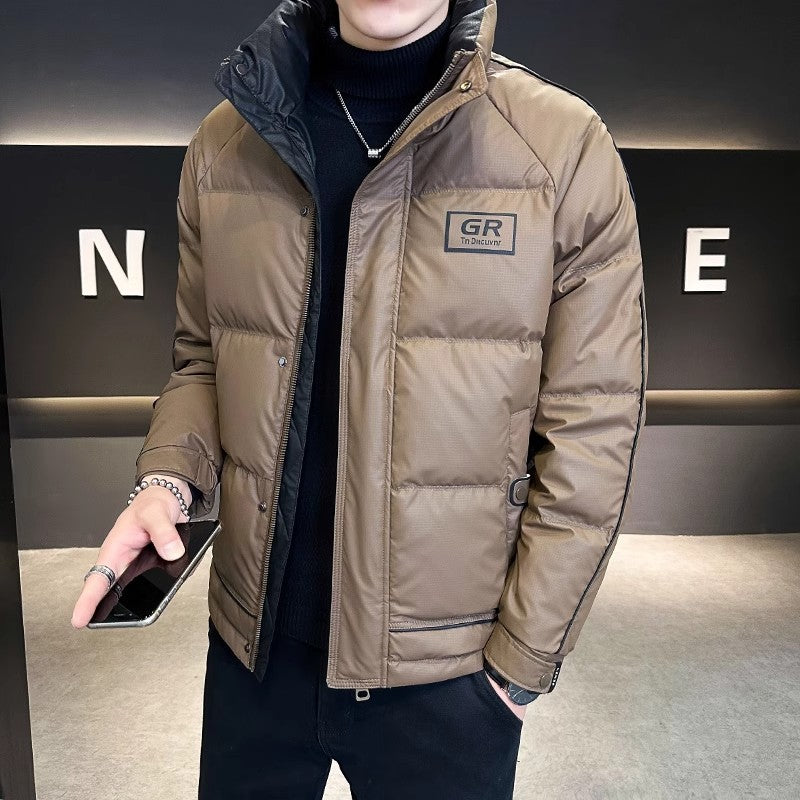 Men's Solid Color Down Jacket