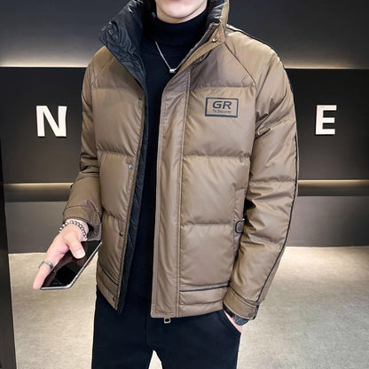 Men's Solid Color Down Jacket