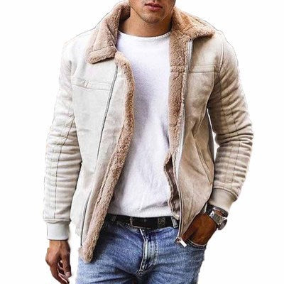 Men's Faux Fur Winter Jacket