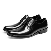 Black handmade leather shoes