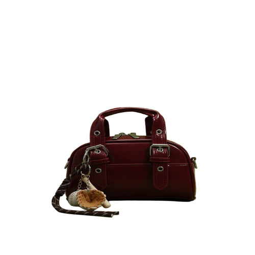 Retro Women's Handbag with Detachable Strap