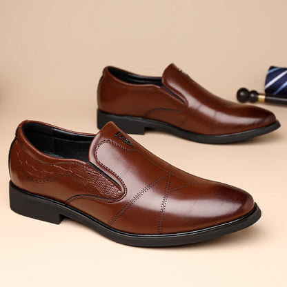 Business man's leather shoes