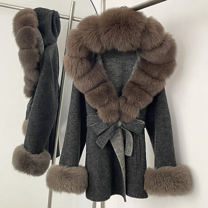 Double-Sided Wool Coat Women's Woolen Jacket