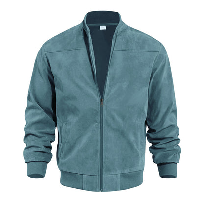 Men's Suede Zipper Jacket
