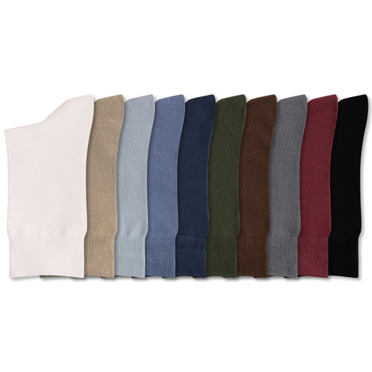 Pure Cotton Casual Antibacterial Deodorizing Mid-calf Socks
