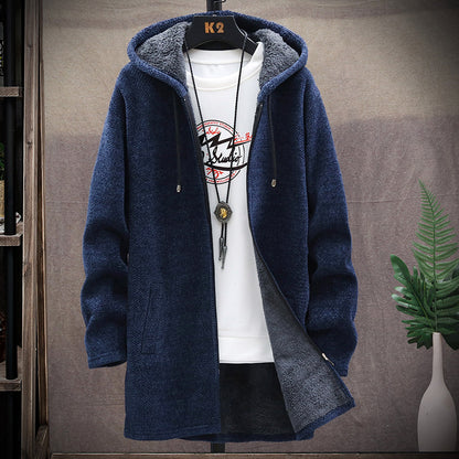 Men's Mid-Length Knit Jacket