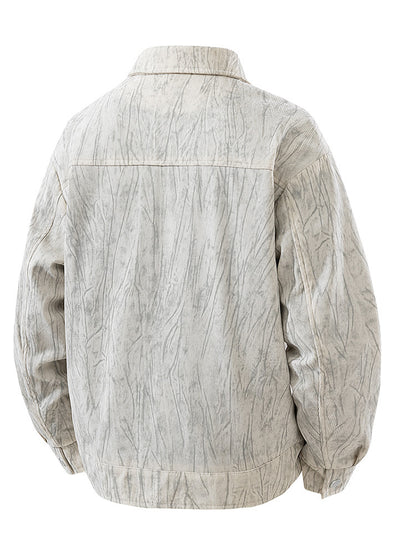 Mens Corduroy Jacket with Dyeing Design