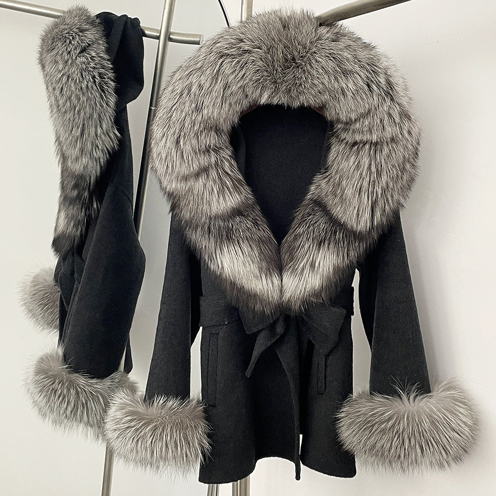 Double-Sided Wool Coat Women's Woolen Jacket