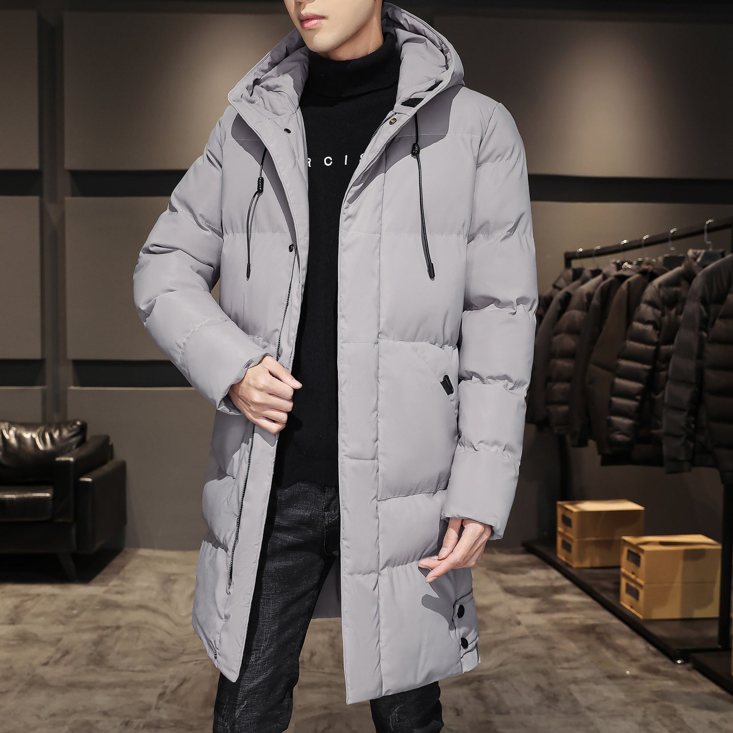 Winter Hooded Cotton Padded Jacket