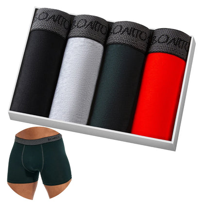 4pcs Boxers Men's Panties Underpants Man Boxer Underwear Cotton for Male Underpants Man Cotton Large Size Lot Soft