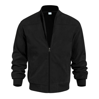 Men's Suede Zipper Jacket