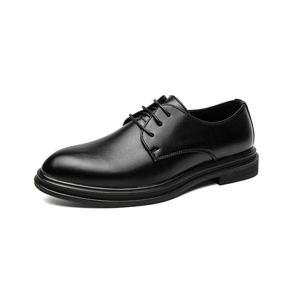 Shining Point Toe Leather Shoes
