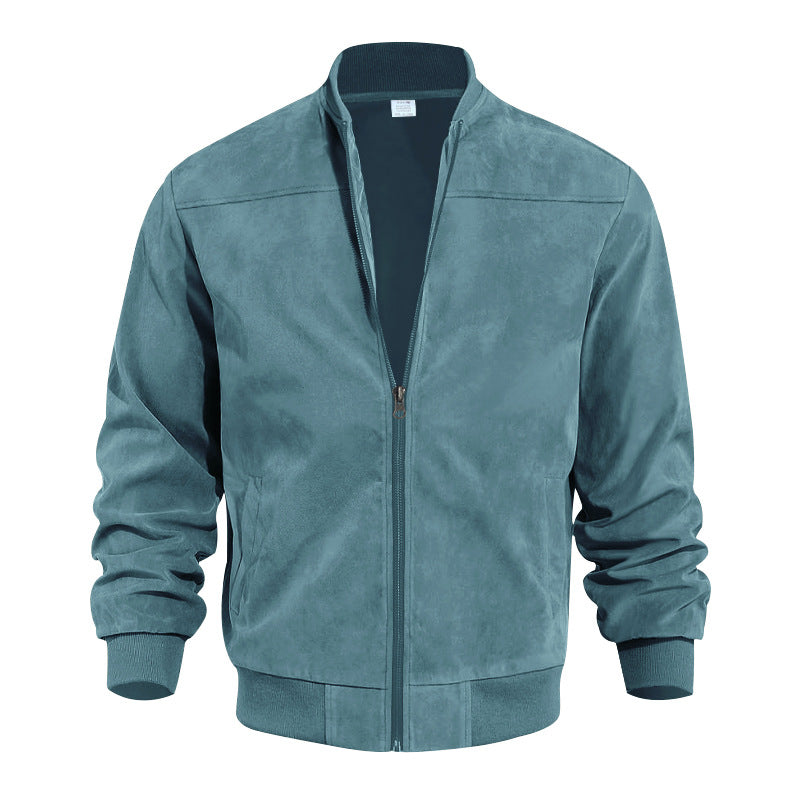 Men's Suede Zipper Jacket