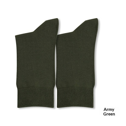 Pure Cotton Casual Antibacterial Deodorizing Mid-calf Socks