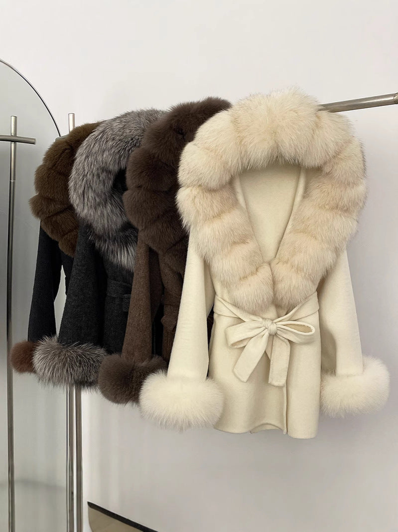 Double-Sided Wool Coat Women's Woolen Jacket