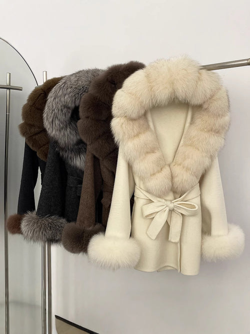 Double-Sided Wool Coat Women's Woolen Jacket