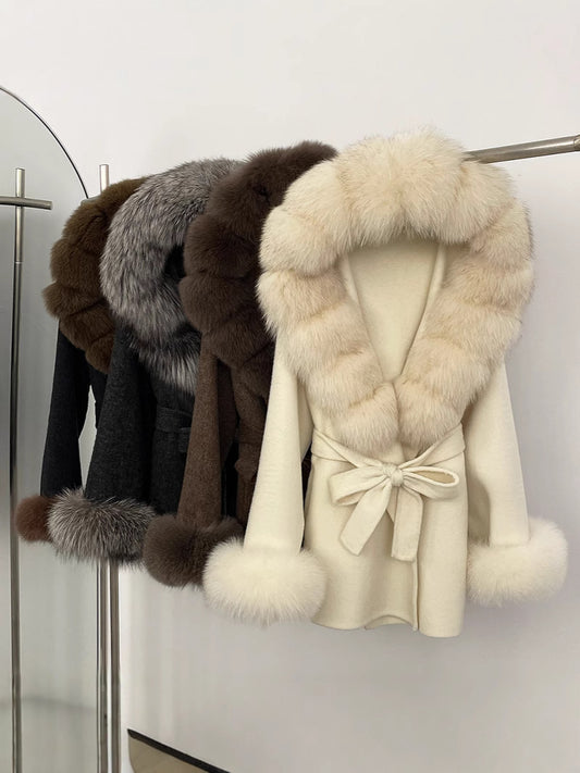 Double-Sided Wool Coat Women's Woolen Jacket