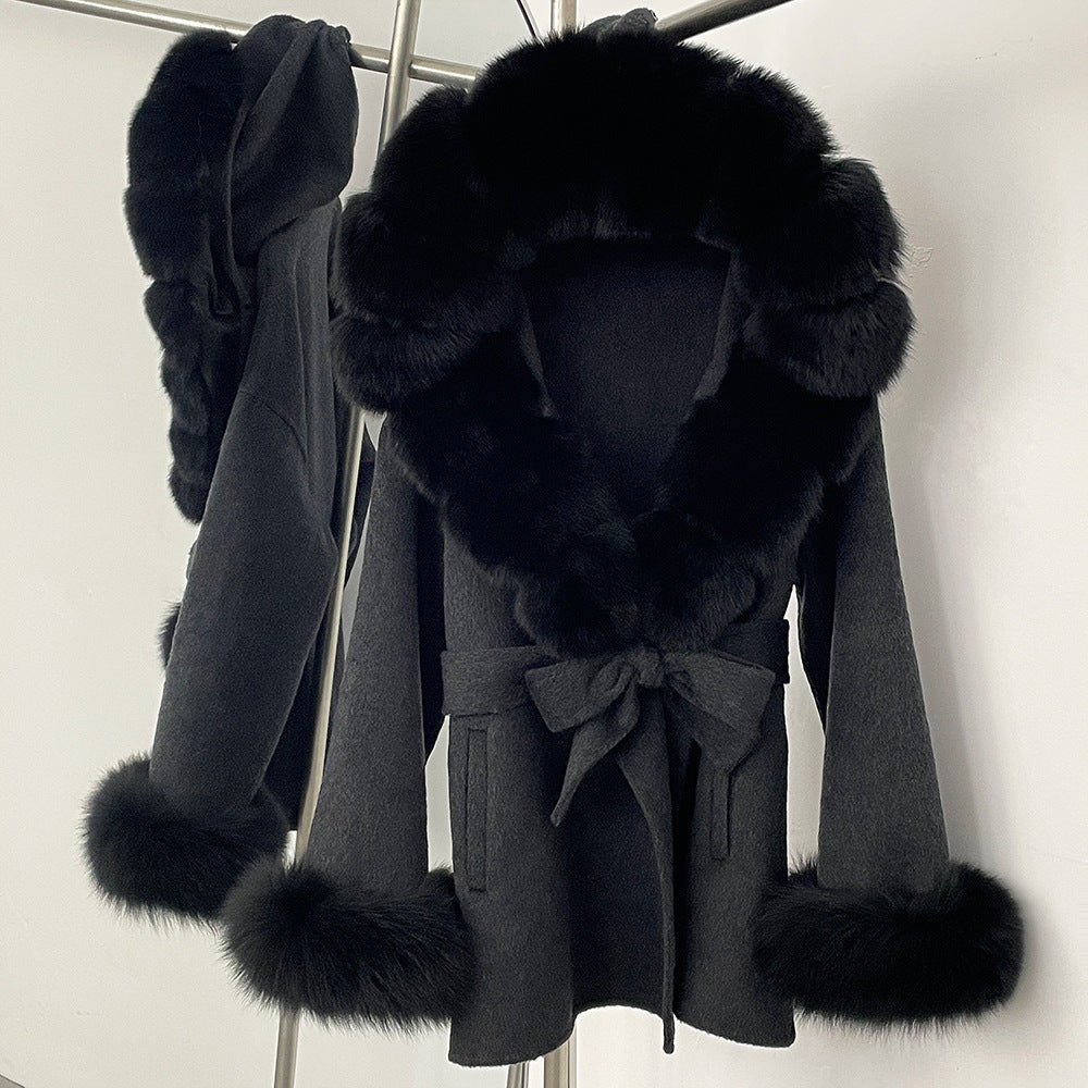 Double-Sided Wool Coat Women's Woolen Jacket