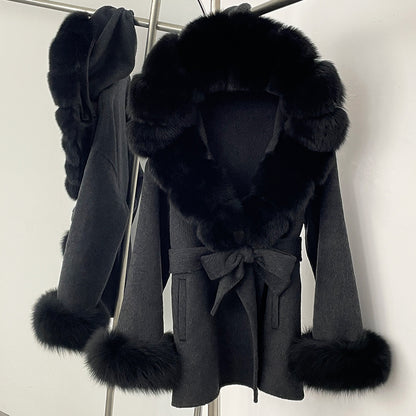 Double-Sided Wool Coat Women's Woolen Jacket