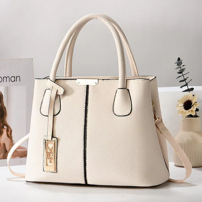 Simple PU Leather Women Shoulder Bag
