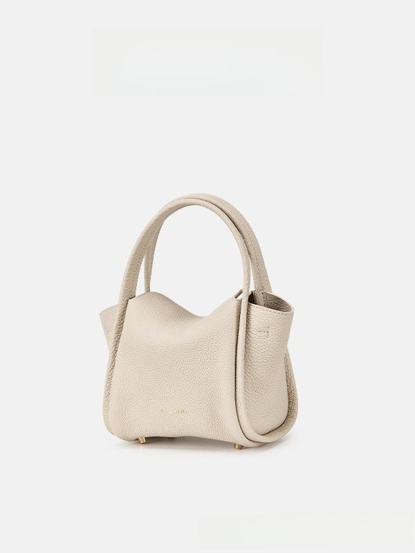 Songmont Mini Genuine Leather Bucket Bag