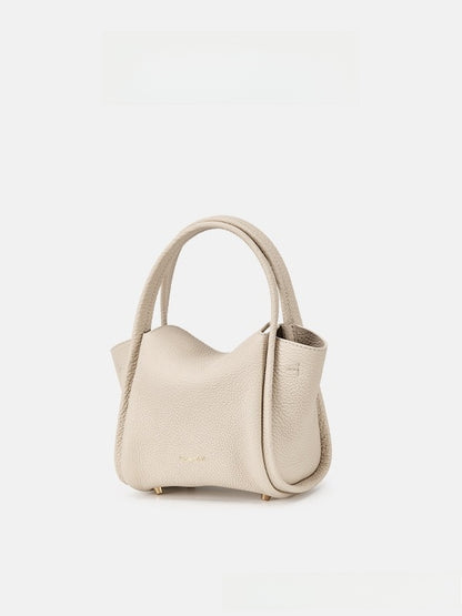Songmont Mini Genuine Leather Bucket Bag