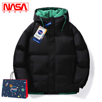Men's Loose Hooded Cotton-padded Jacket