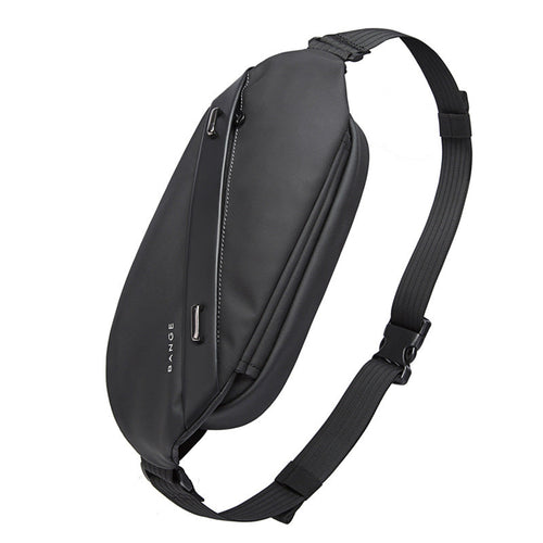 Men's Casual Waterproof Waist Bag with Multiple Pockets