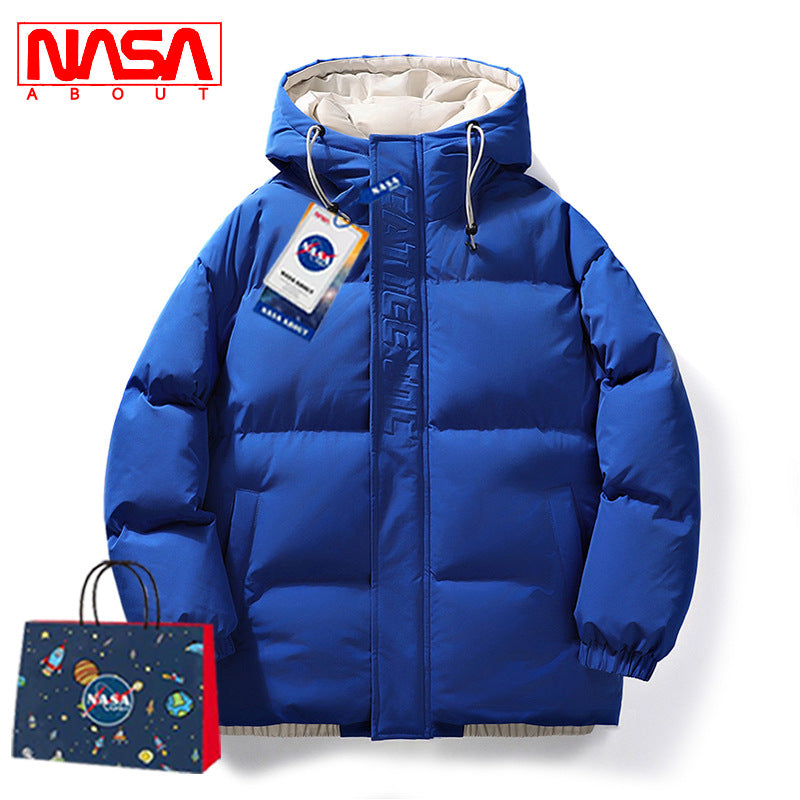 Men's Loose Hooded Cotton-padded Jacket