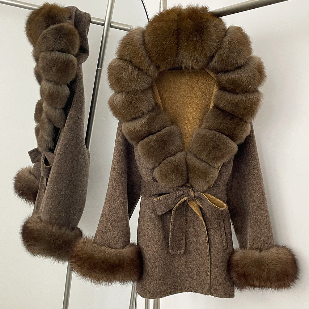 Double-Sided Wool Coat Women's Woolen Jacket