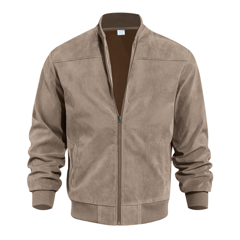Men's Suede Zipper Jacket