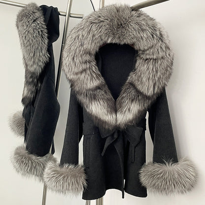 Double-Sided Wool Coat Women's Woolen Jacket