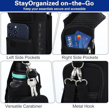 Magnetic Insulated Water Bottle Holder Bag