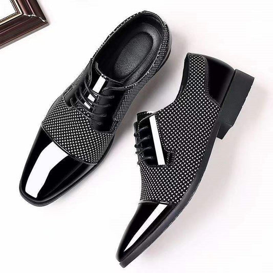Men's Breathable Leather Shoes for Business and Casual
