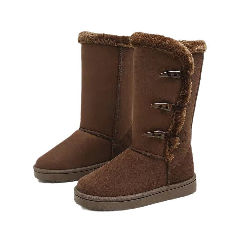 fleece-lined snow boots