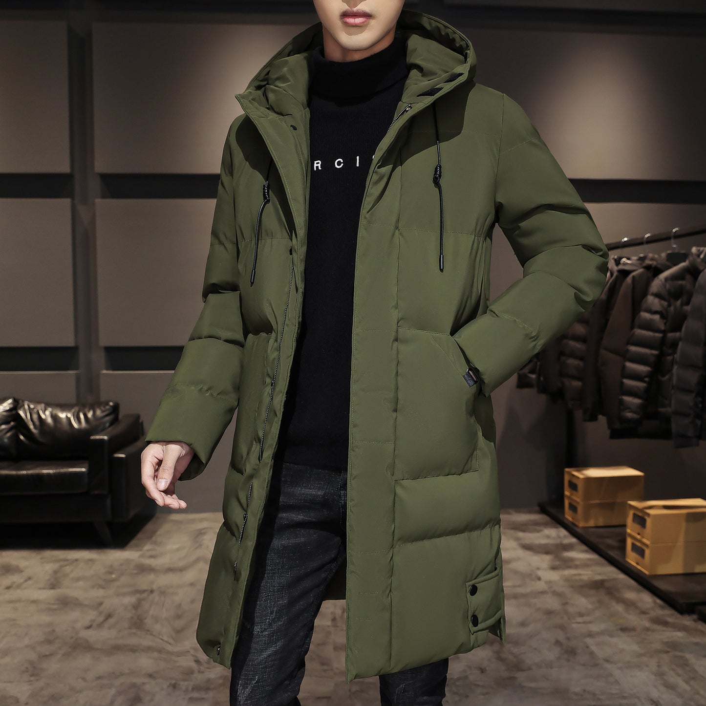Winter Hooded Cotton Padded Jacket