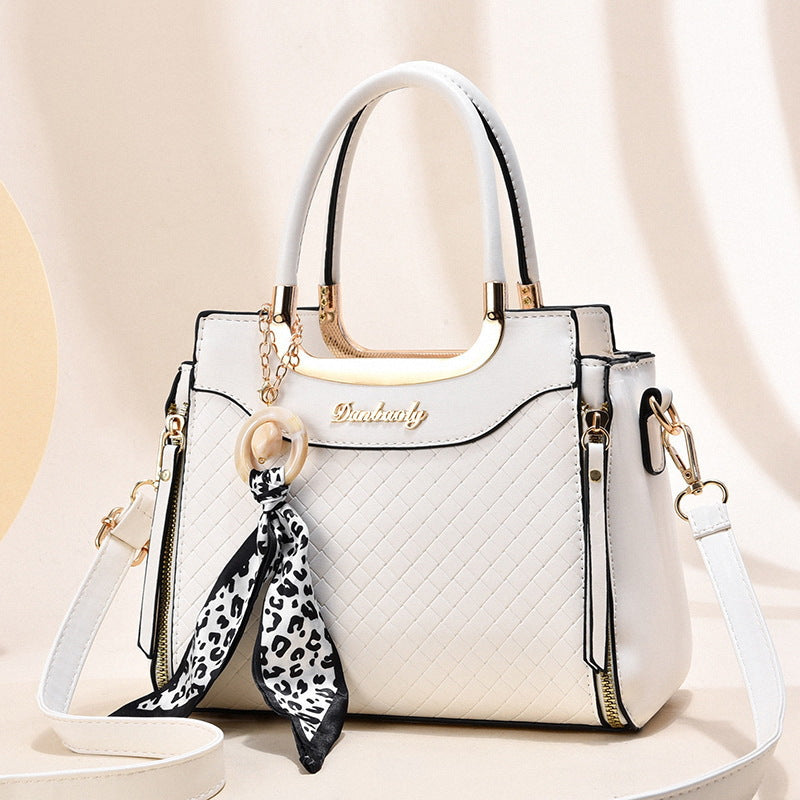 Women's Fashionable Soft Leather Large Capacity Tote Bag